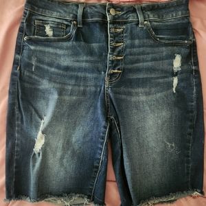 Blue Jean High Rise Shorts